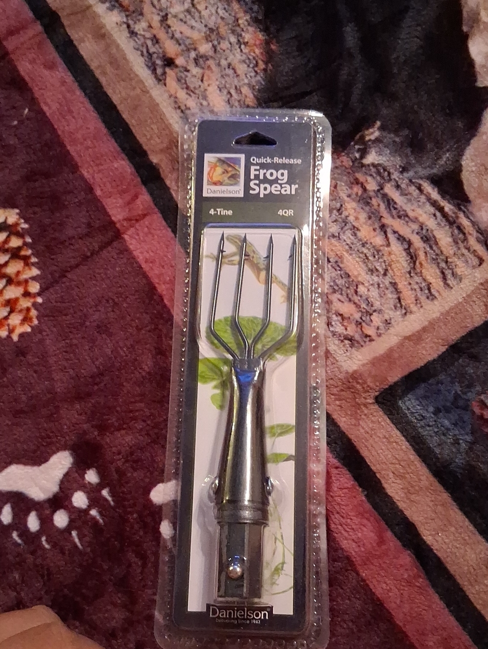 Quick-Release Frog Spear in Silver - 4-Tine
